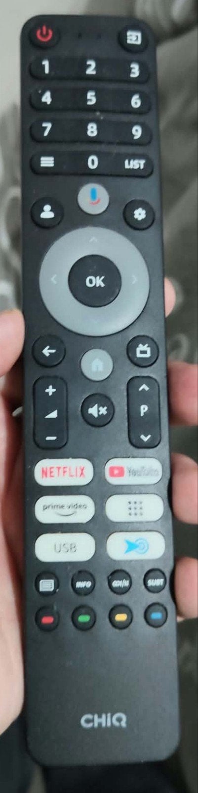 zwart en met chiQen maat 43 inch, TV, Hi-fi & Vidéo, Enlèvement, Utilisé, Originale, TV