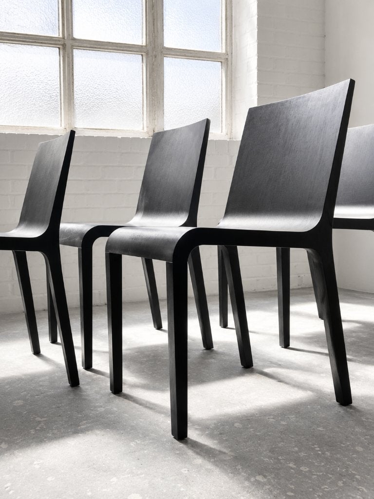 5 designstoelen „Foglia” van Billiani, Bruin, Ophalen of Verzenden, Zo goed als nieuw, Vijf, Zes of meer stoelen
