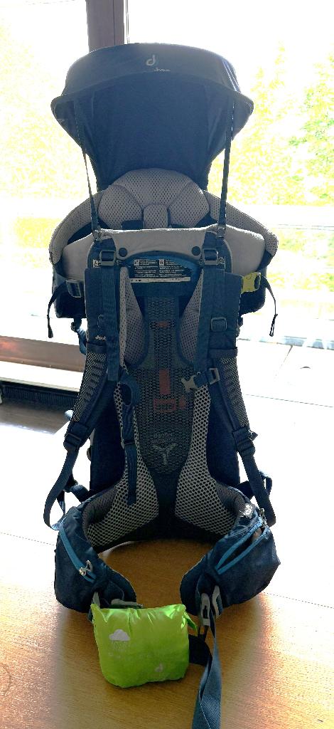 Porte bébé rigide - deuter kid comfort, Zo goed als nieuw, Rug, Draagzak, Ophalen