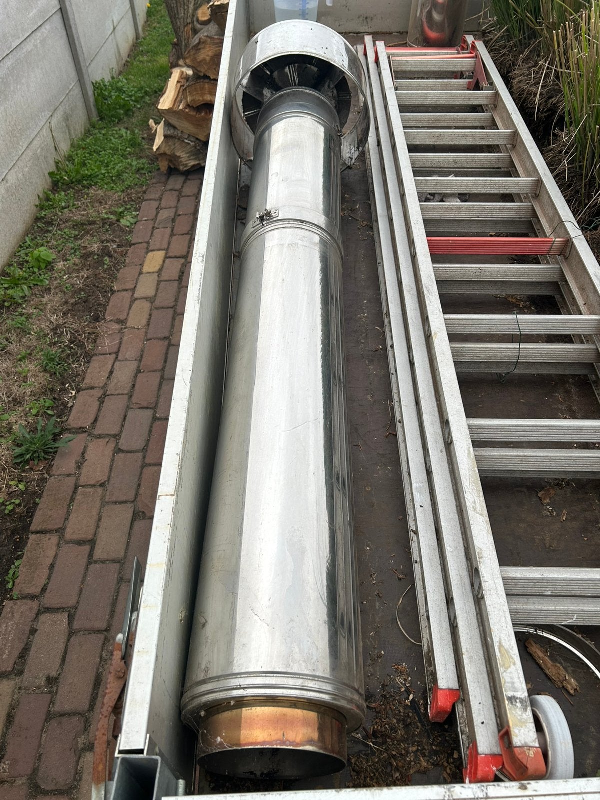 Dubbelwandige buis, Ophalen, Gebruikt, 4 tot 6 meter, 80 mm of meer