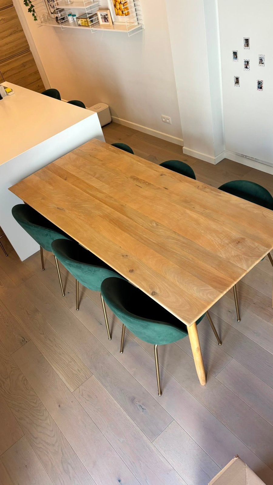 Eettafel van massief mangohout 8 - 10 personen, Maison & Meubles, Tables | Tables à manger, Enlèvement, Comme neuf