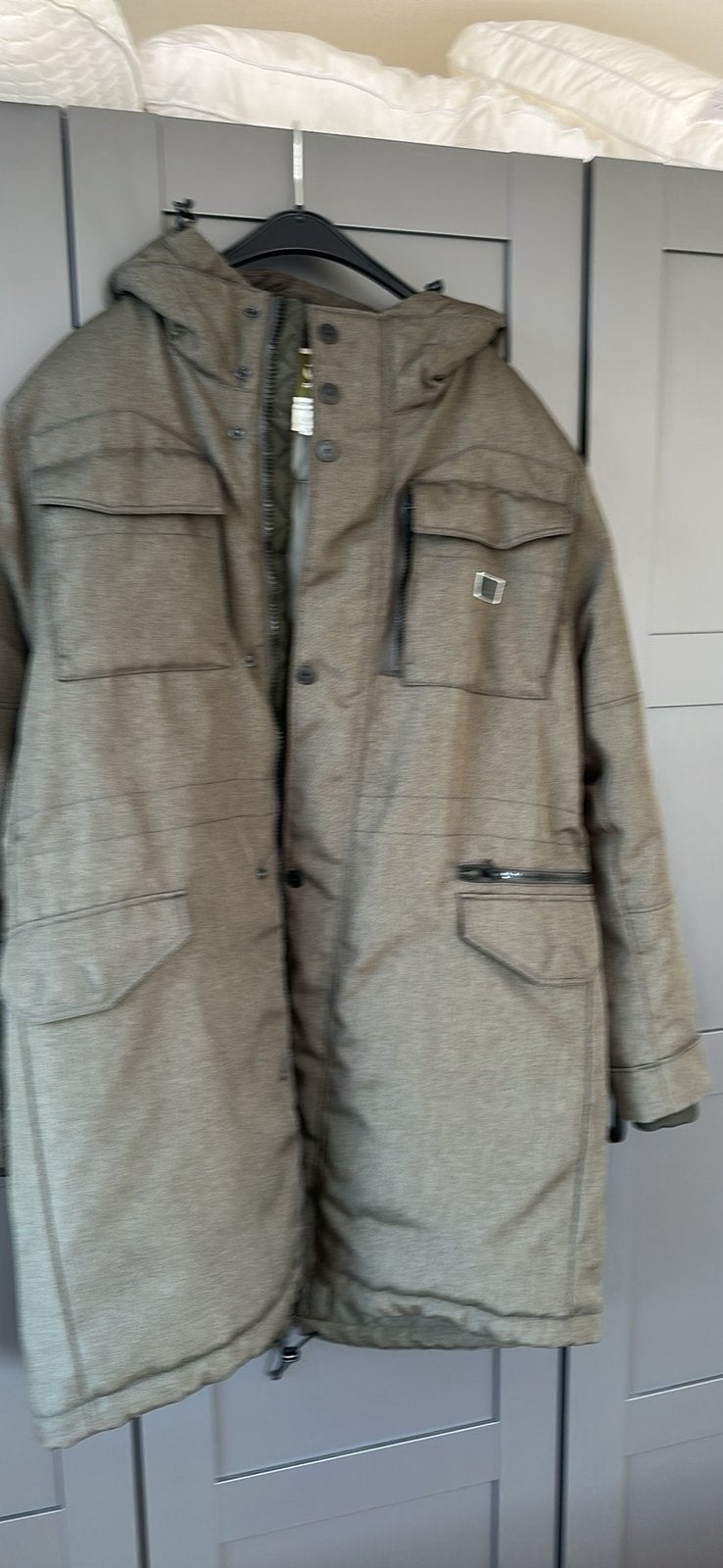 Winter/regenjas, Ophalen, Nieuw, Maat 56/58 (XL), Oranje