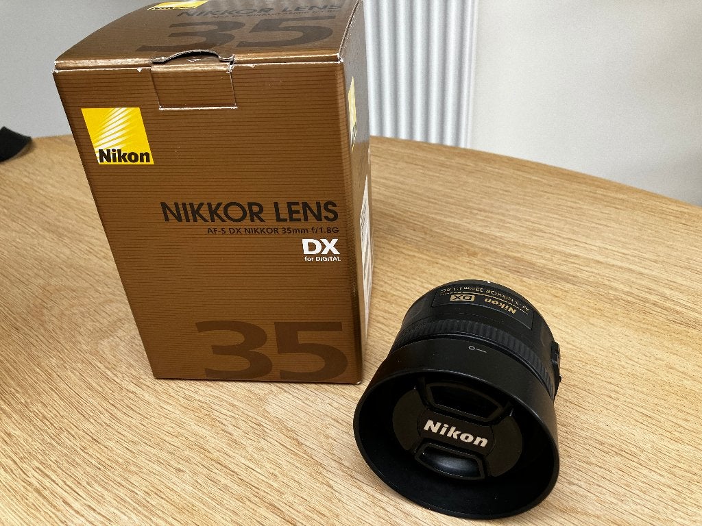 Objectif Nikkor 35 mm (AF-S DX F/1,8G), Enlèvement ou Envoi, 35 mm, Lentille standard, Nikon