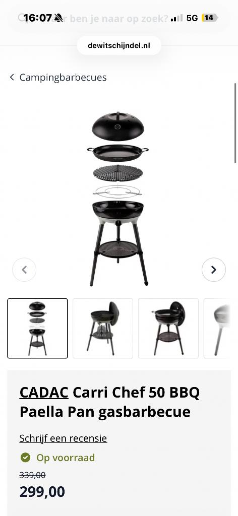 Kampeer barbecue, Ophalen, Nieuw, Cadac