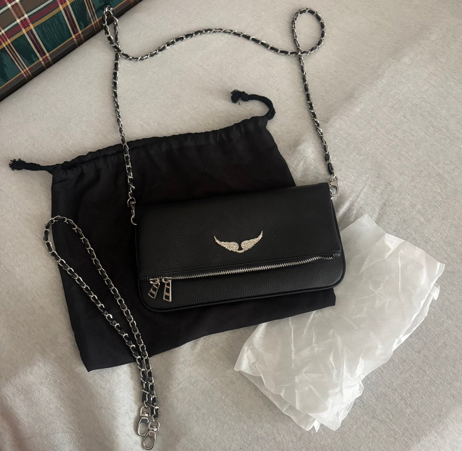 Zadig&Voltaire Rock clutch – zwart leer, Ophalen of Verzenden, Nieuw, Zwart, Handtas