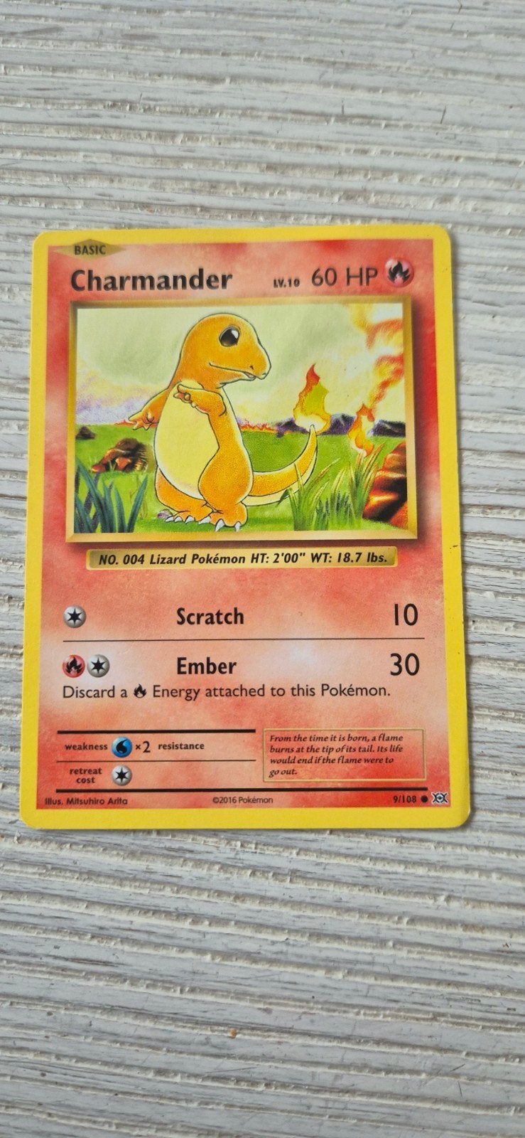 charmander pokemonkaart, Enlèvement