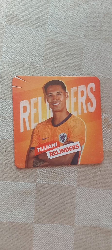 voetbal plaatje EK 2024 Tijani Reijnders Oranje nr 52, Ophalen of Verzenden, Nieuw, Plaatje