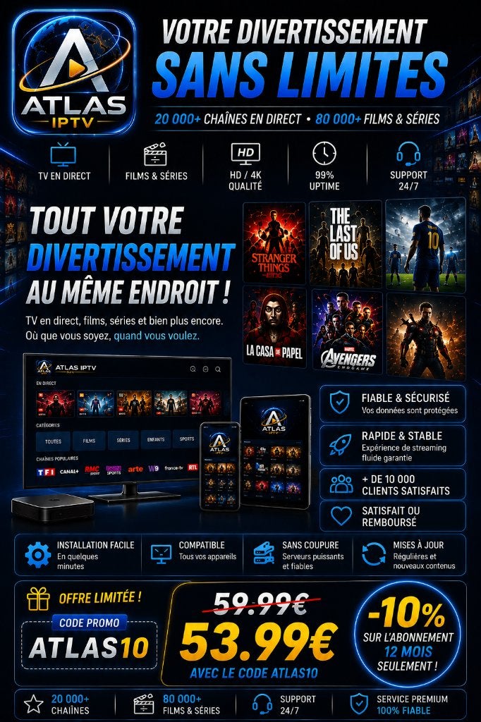 Abonnement IPTV, Enlèvement, Neuf, Décodeur