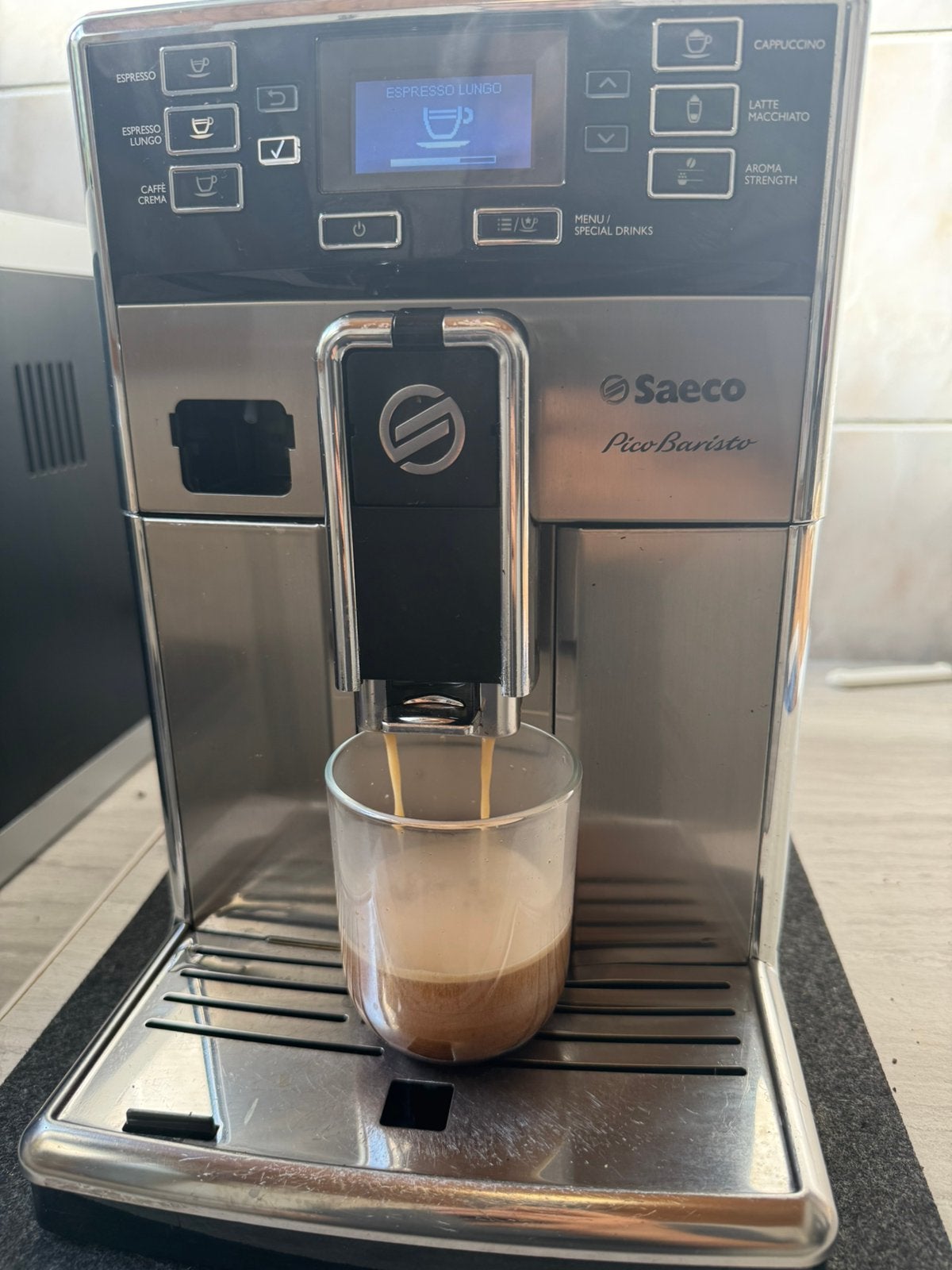 Machine à café à grain Saeco PicoBaristo en inox, Electroménager, Enlèvement ou Envoi, Comme neuf