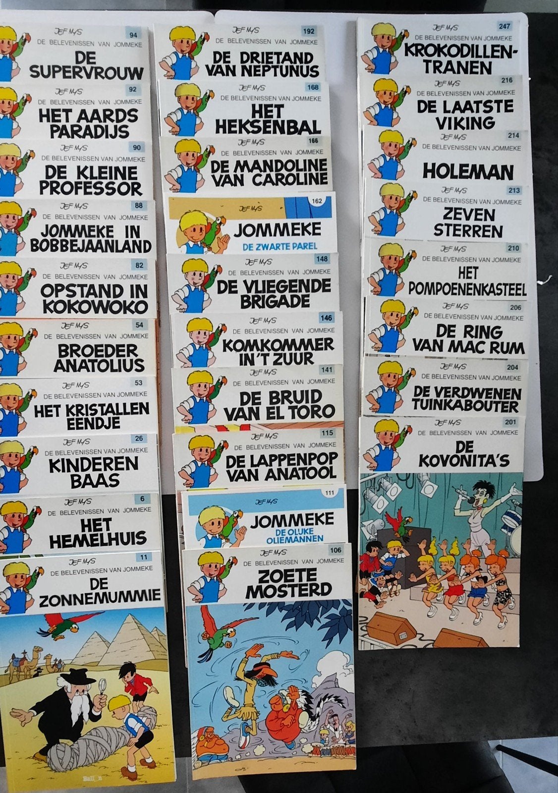 Jommeke boeken, Ophalen, Gelezen, Jef Nys.