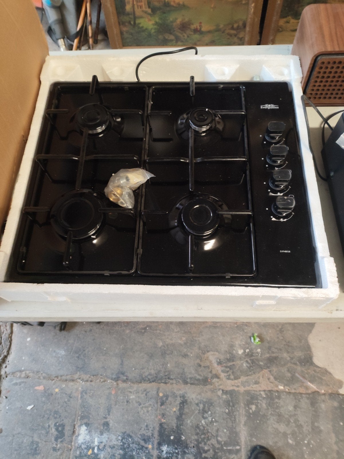 nieuw opbouw gasvuur, Elektronische apparatuur, Ophalen, Nieuw, 4 kookzones, Gas