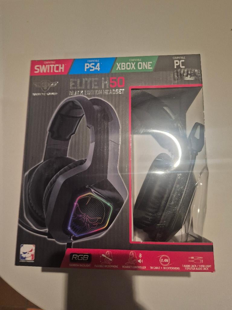 TK Spirit Of Gamer Elite H50 Headset, Nieuw, On-ear, Mute-functie, Bedraad