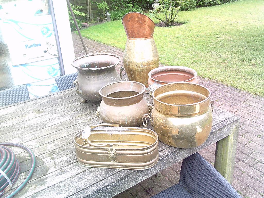 koperen caspots, Ophalen, Koper