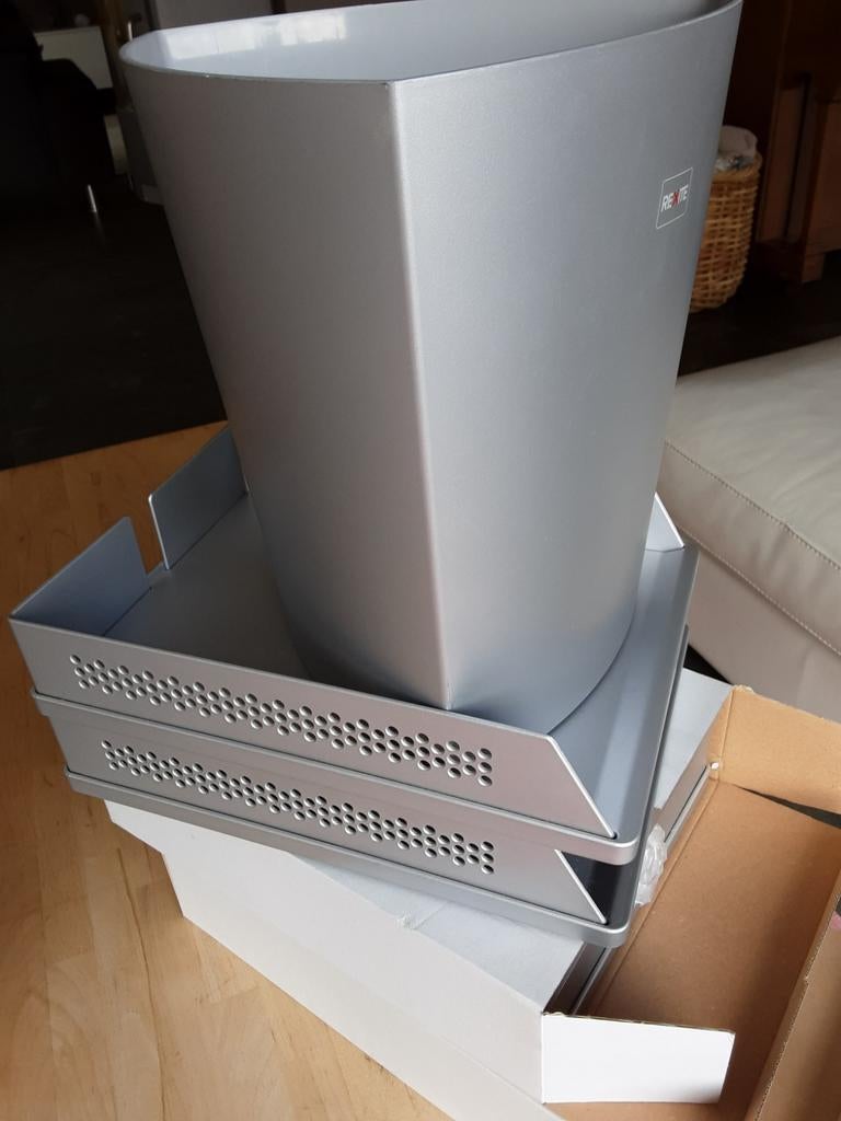 4 Rexite brievenbakjes + papiermand, Ophalen