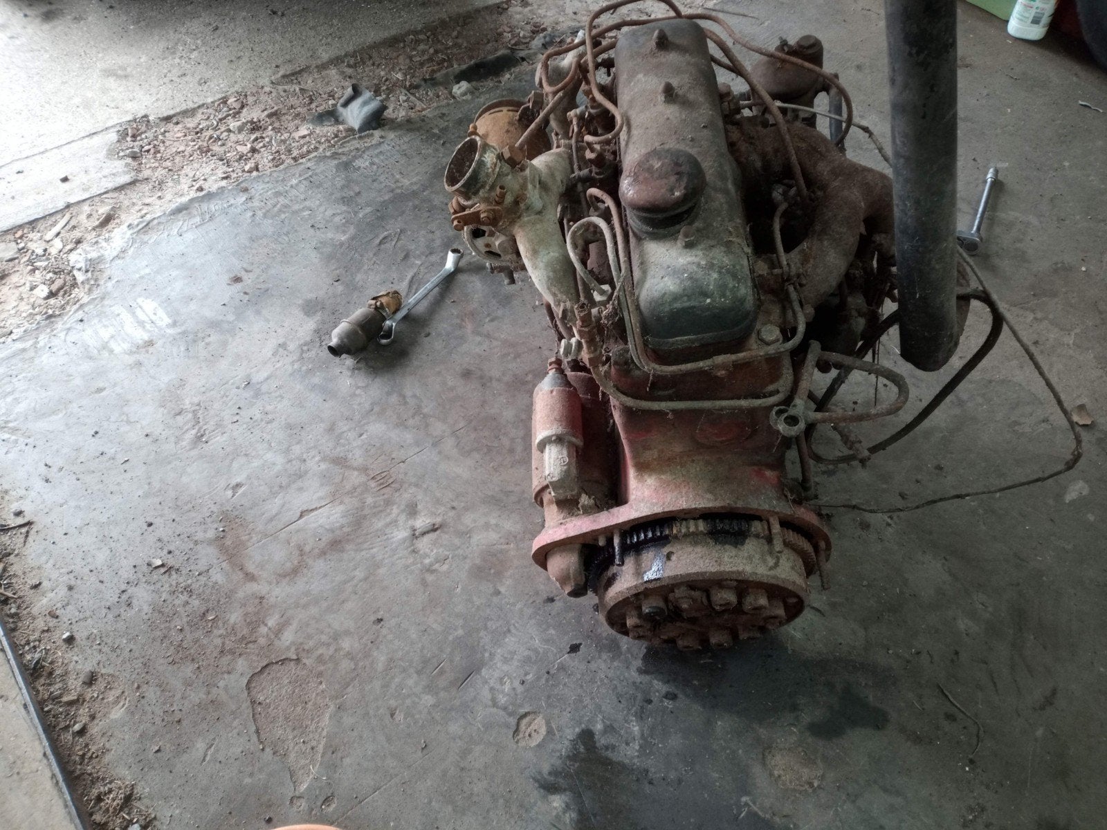 motor Mercedes diesel, Ophalen