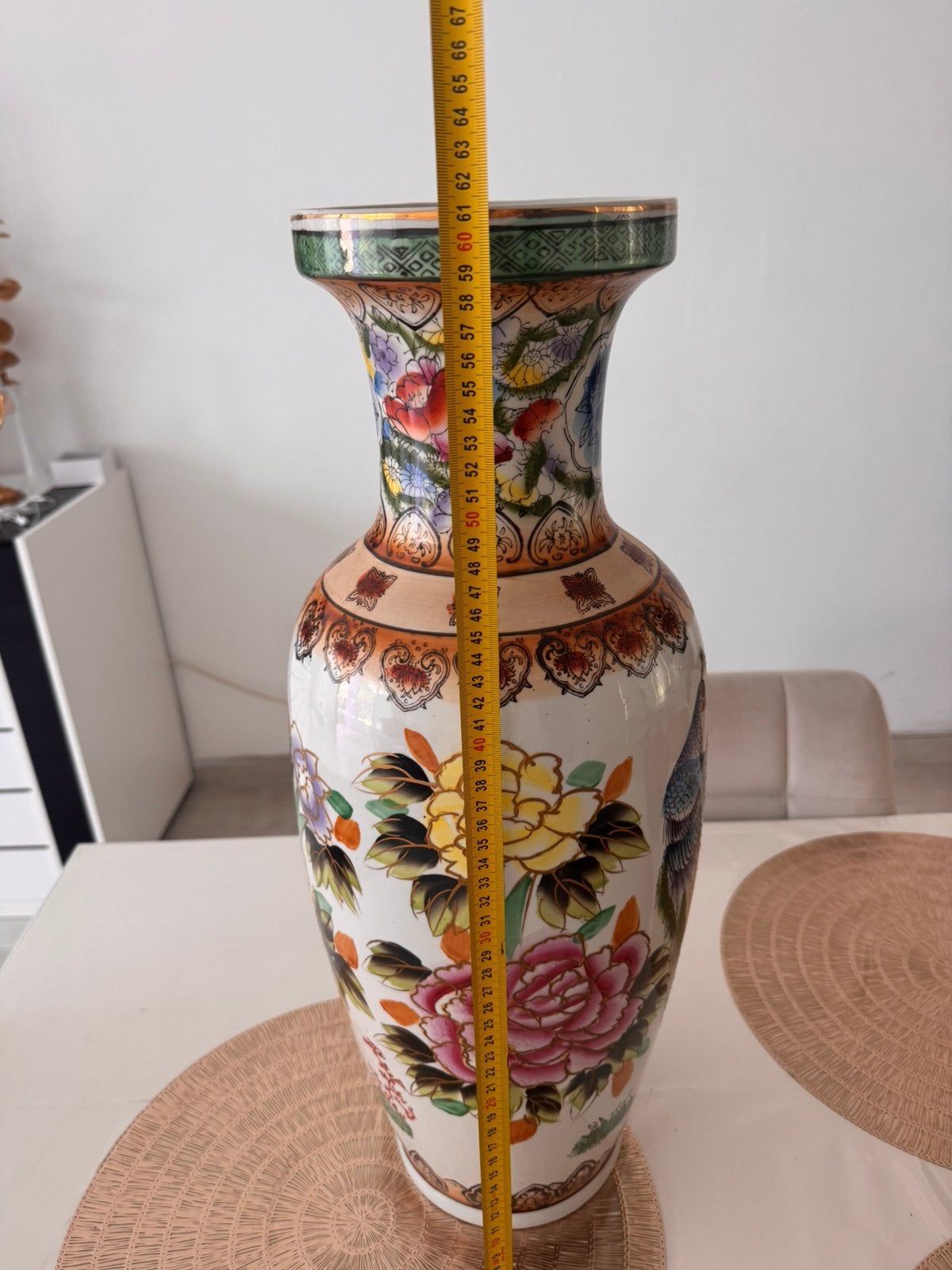 Grote Chinese porseleinen vaas – 61 cm, Antiek en Kunst, Ophalen