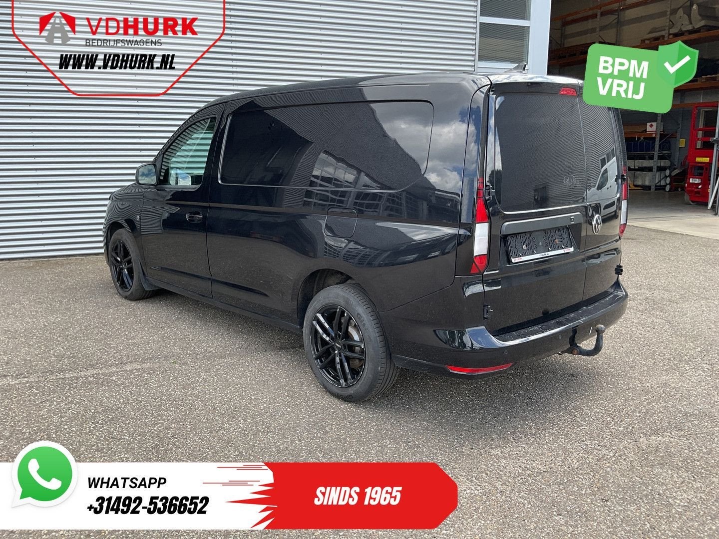 Volkswagen Caddy Cargo Maxi 2.0 TDI 125 pk DSG Aut. LED/ Car, Auto's, Automaat, Zwart, Bedrijf, Diesel