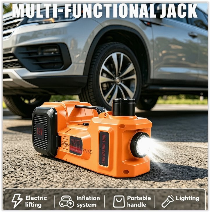 12V 5T hydraulische krik met LED-verlichting (hefho, Ophalen of Verzenden, Nieuw, Elektrisch, Garagekrik
