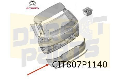 Citroën C4 SpaceTourer paneel achterklep (te spuiten) Origin, Auto-onderdelen, -, Nieuw, Ophalen of Verzenden, Achter