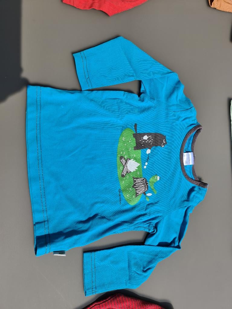 blauwe trui, pull met kampvuur, 86, Enfants & Bébés, Vêtements de bébé | Taille 86, Enlèvement, Comme neuf