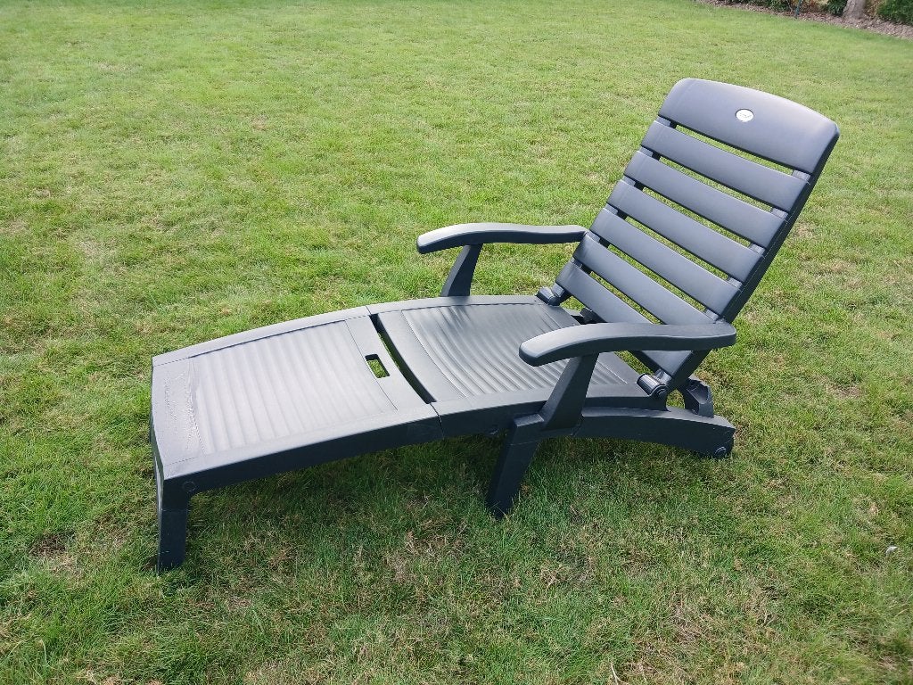 Tuin ligstoel Hartman, Tuin en Terras, Ophalen, Gebruikt, Kunststof, Inklapbaar