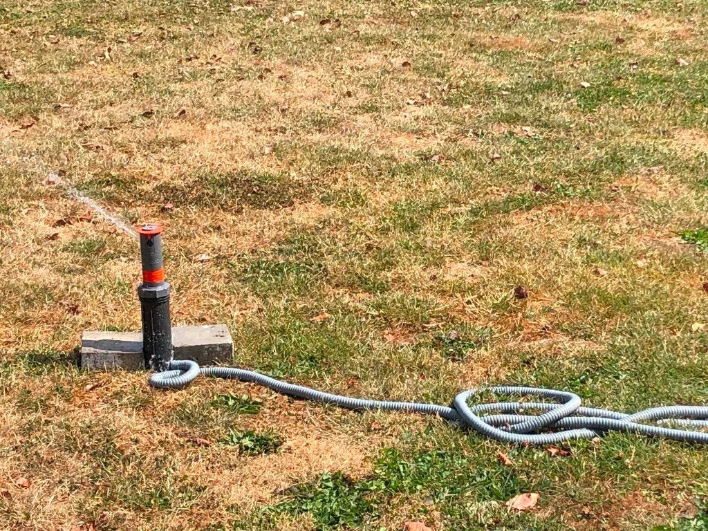 3x gardena verzonken turbinesproeier, Jardin & Terrasse, Arroseurs de jardin, Enlèvement, Utilisé, Arroseur à turbine