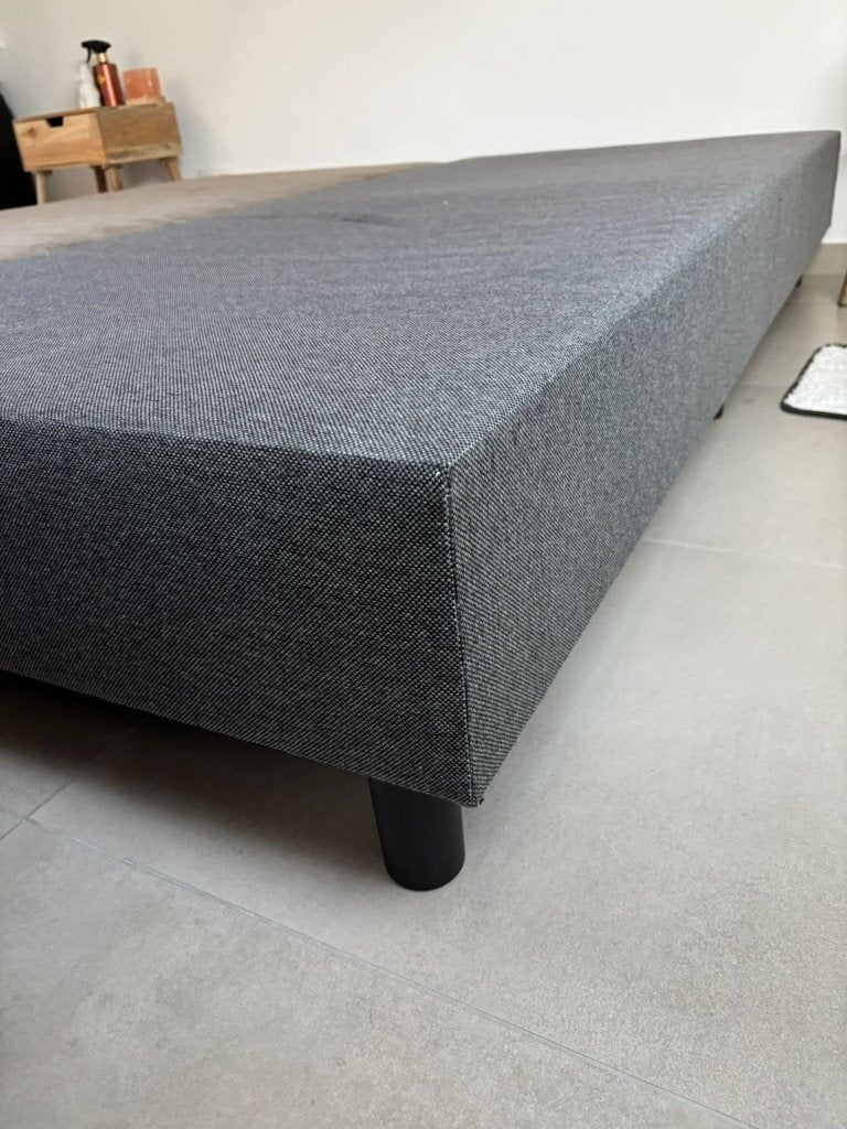 Boxspring Premium 90x200 cm antraciet, nette staat, Huis en Inrichting, Slaapkamer | Boxsprings, Ophalen, Style moderne, minimaliste, neutre et sobre