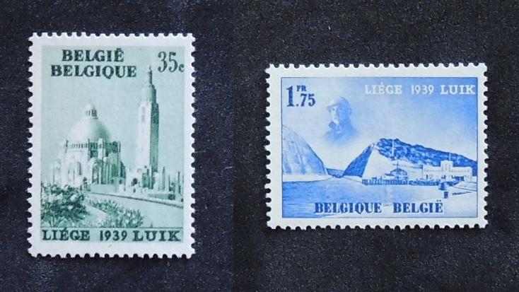 Timbres 484-487 Exposition internationale de l’eau à Liège, Envoi, Timbre-poste, Neuf