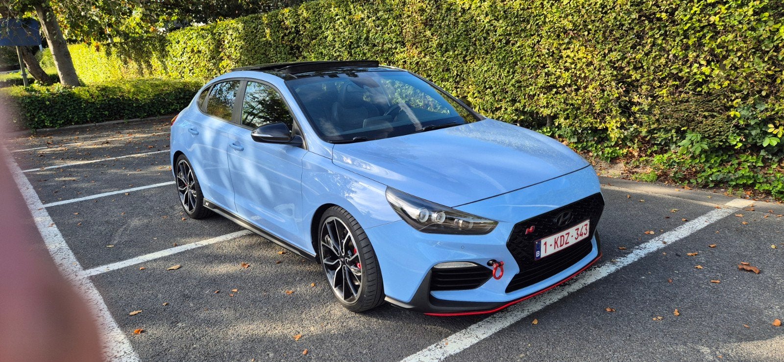 hyundai i30n performance fastback, Auto's, Voorwielaandrijving, 4 cilinders, Blauw, Particulier