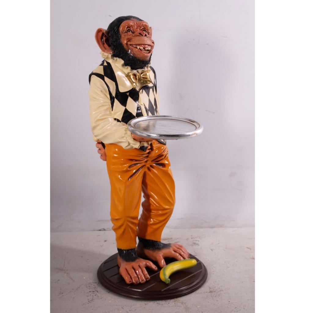 Statue Monkey Waiter — Singe Hauteur 97 cm, Collections, Collections Animaux, Enlèvement, Neuf