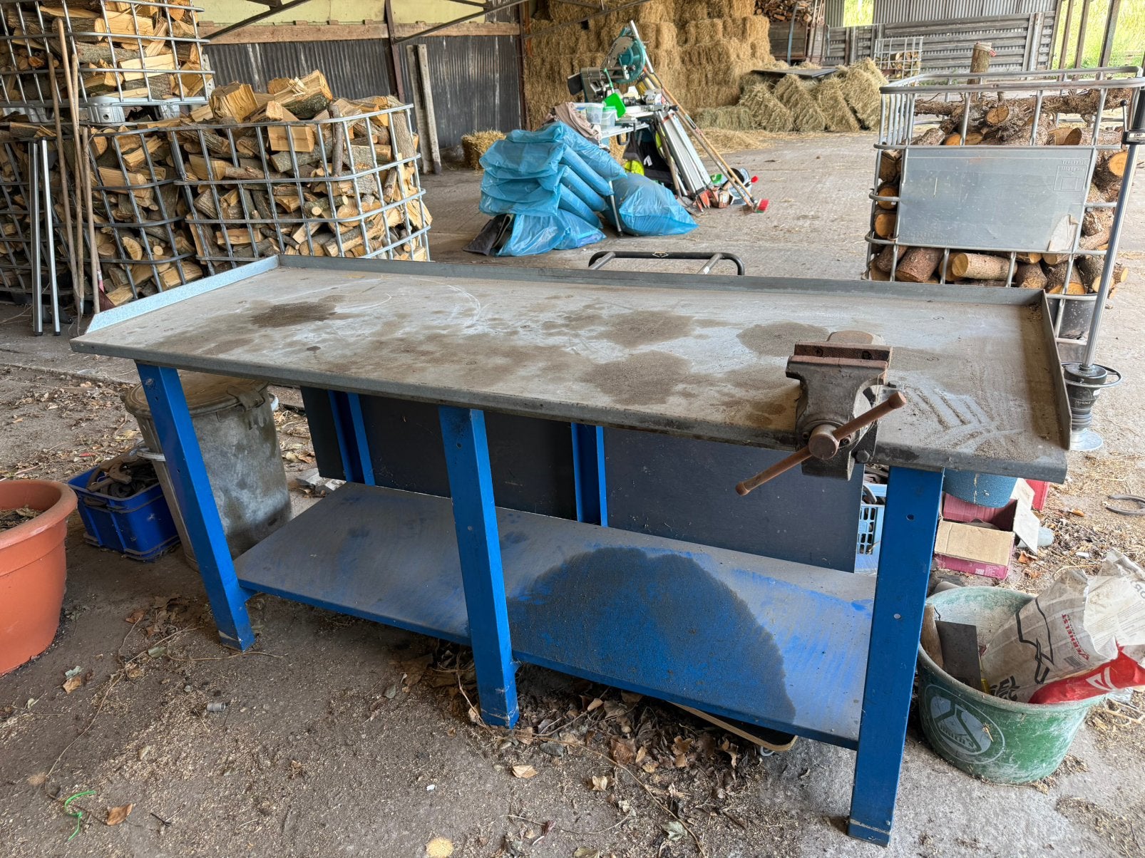 Werktafel, Doe-het-zelf en Bouw, Werkbanken, Ophalen, Gebruikt, Bankschroef