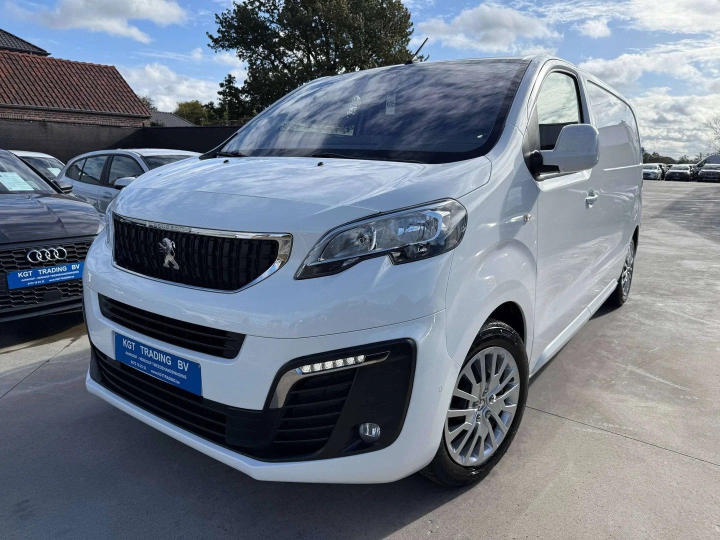 Peugeot Expert 2.0 BLUEHDI 177PK 3 ZIT AUTOMAAT NAVIGATIE ZW, Auto's, Stof, 4 cilinders, Wit, Bedrijf