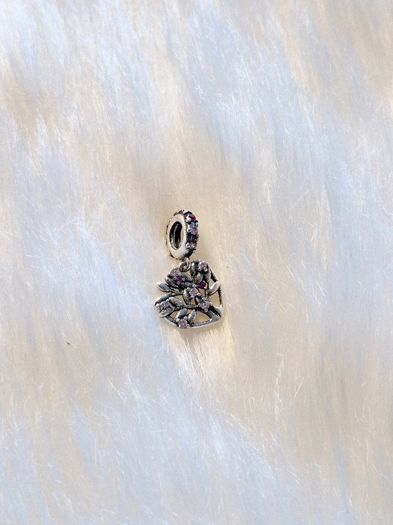 Breloque Pandora en argent 925 avec strass - Arbre de vie, Bijoux, Sacs & Beauté, Enlèvement ou Envoi, 1 bracelet à breloques