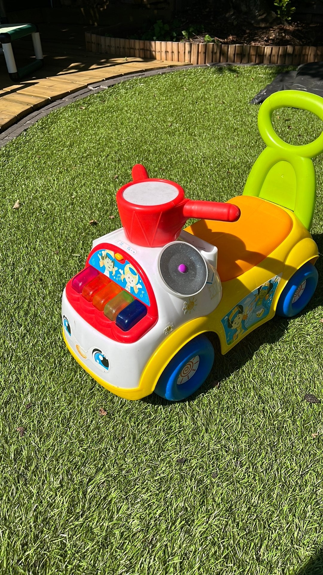 Peuter auto, Ophalen, Zo goed als nieuw