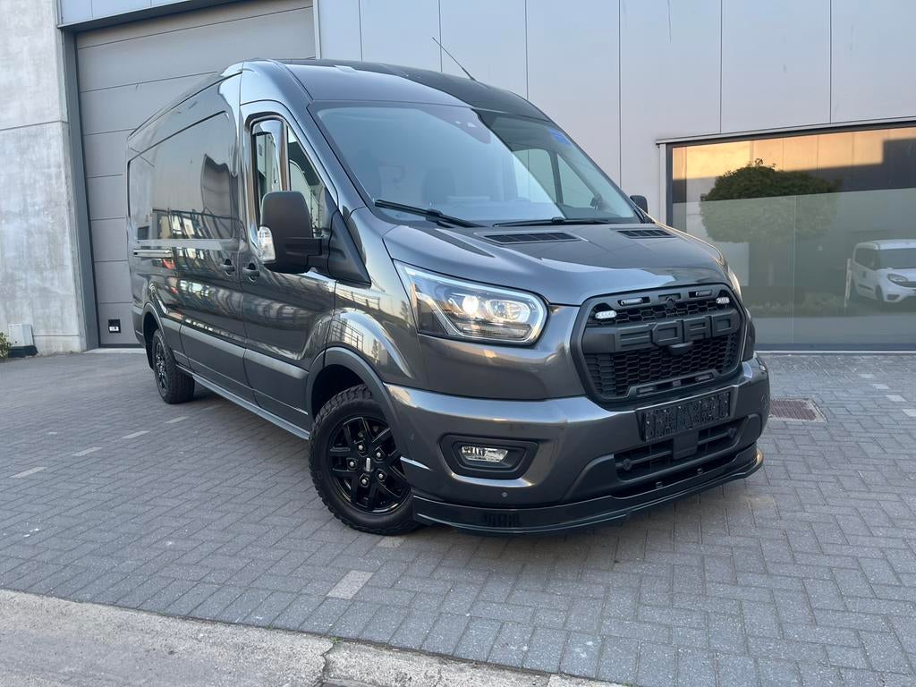 Ford Transit 170pk 3500kg trekvermogen, Argent ou Gris, Euro 6, 3 places, Noir