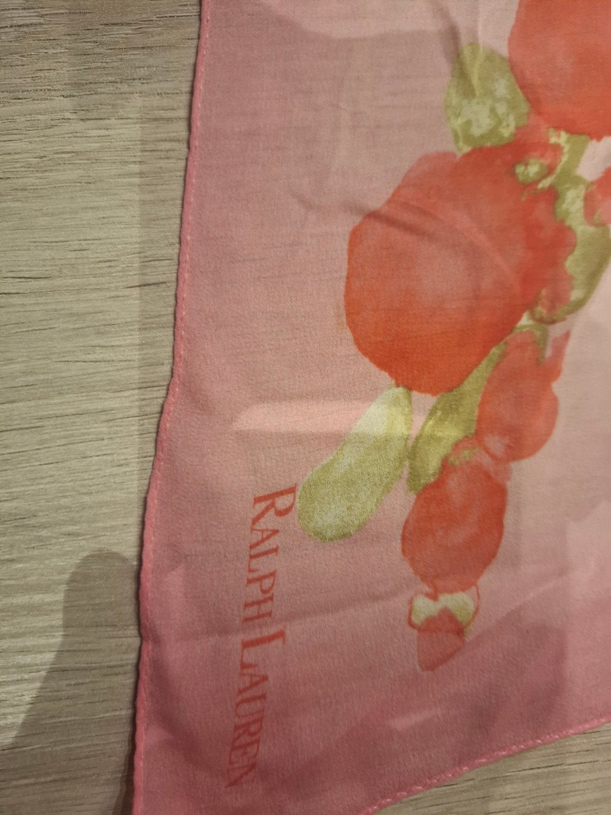 Zijde sjaal/silc scarf Ralph Lauren, Kleding | Dames, Ophalen, Zo goed als nieuw, Sjaal