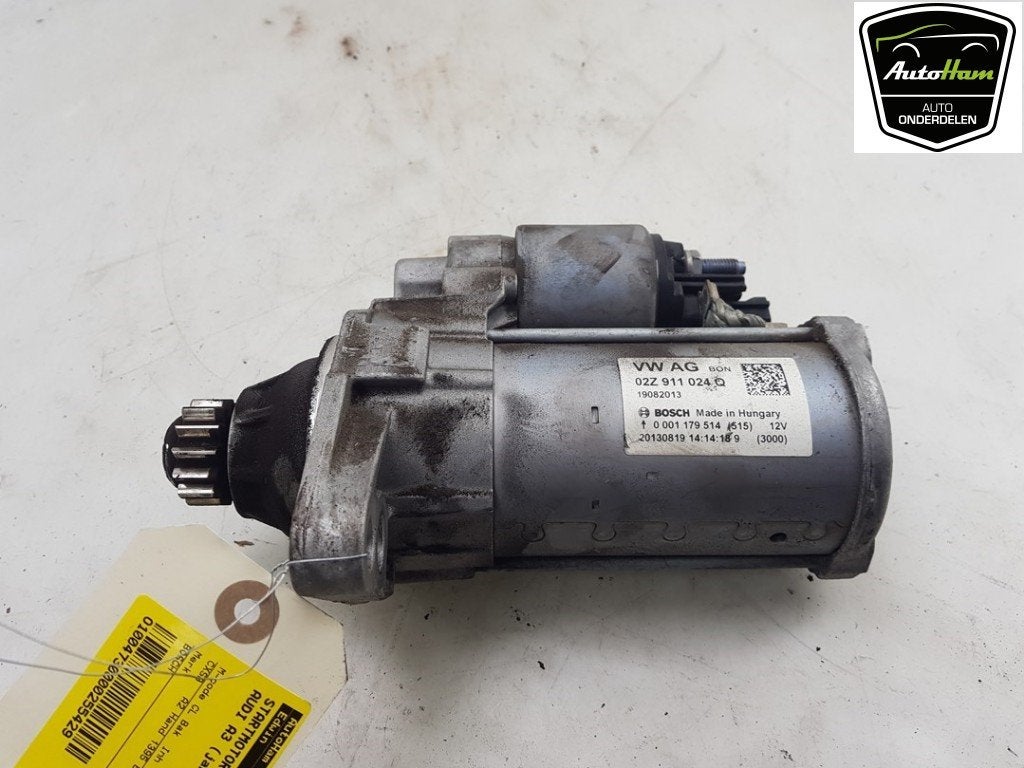 STARTMOTOR Audi A3 Limousine (8VS / 8VM) (01-2013/10-2020), Robert Bosch AG, Gebruikt, Audi, Robert-Bosch-Allee 1
74232  Abstatt, DE
