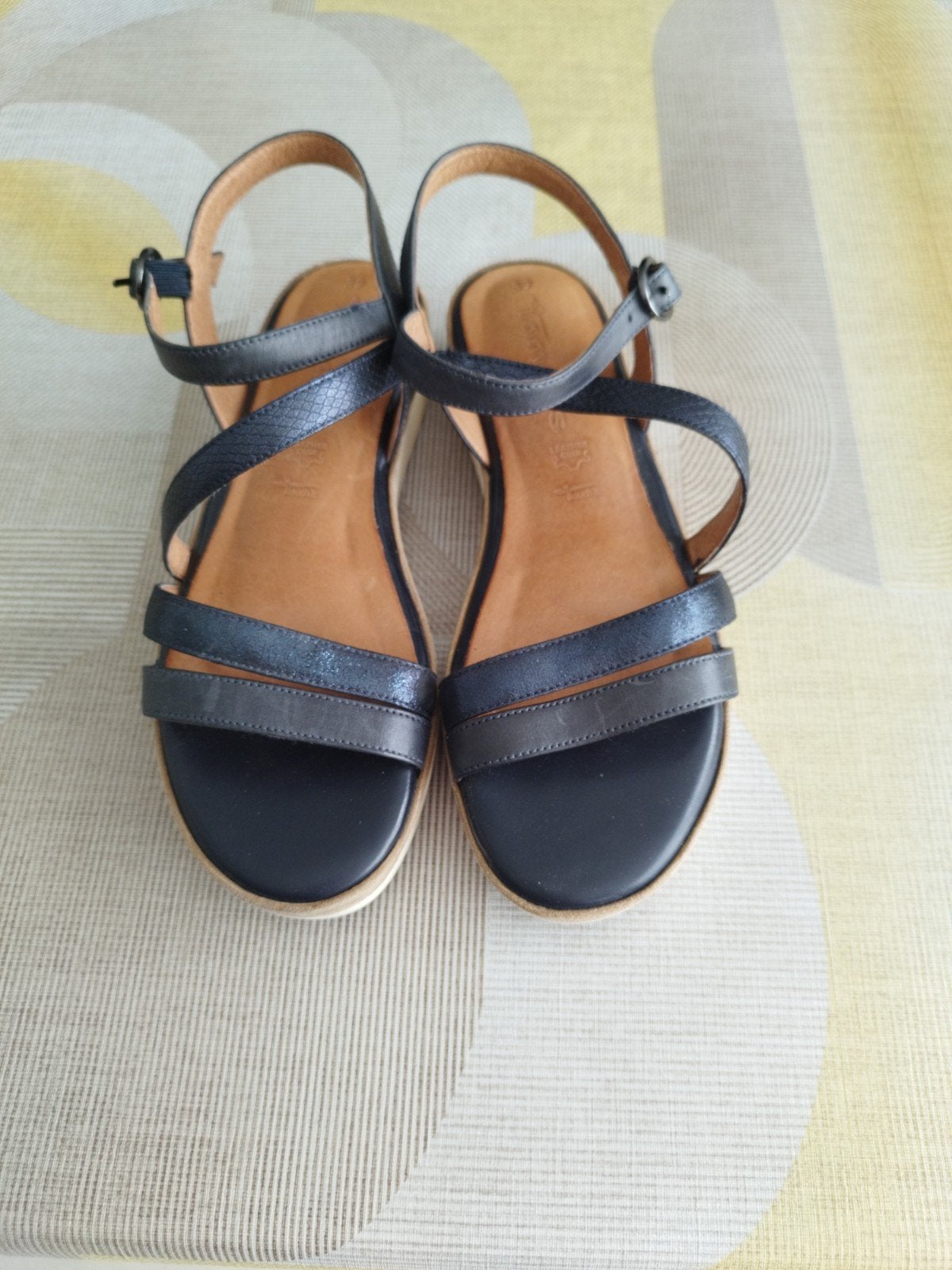 donkerblauw damens sandalen, Kleding | Dames, Tamaris, Blauw, Zo goed als nieuw, Sandalen of Muiltjes