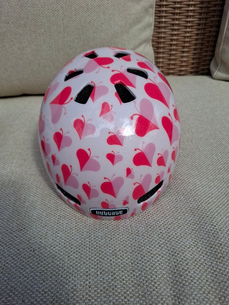 Nutcase helm (48-52cm), Fietsen en Brommers, Ophalen, Gebruikt, Meisje, Nutcase