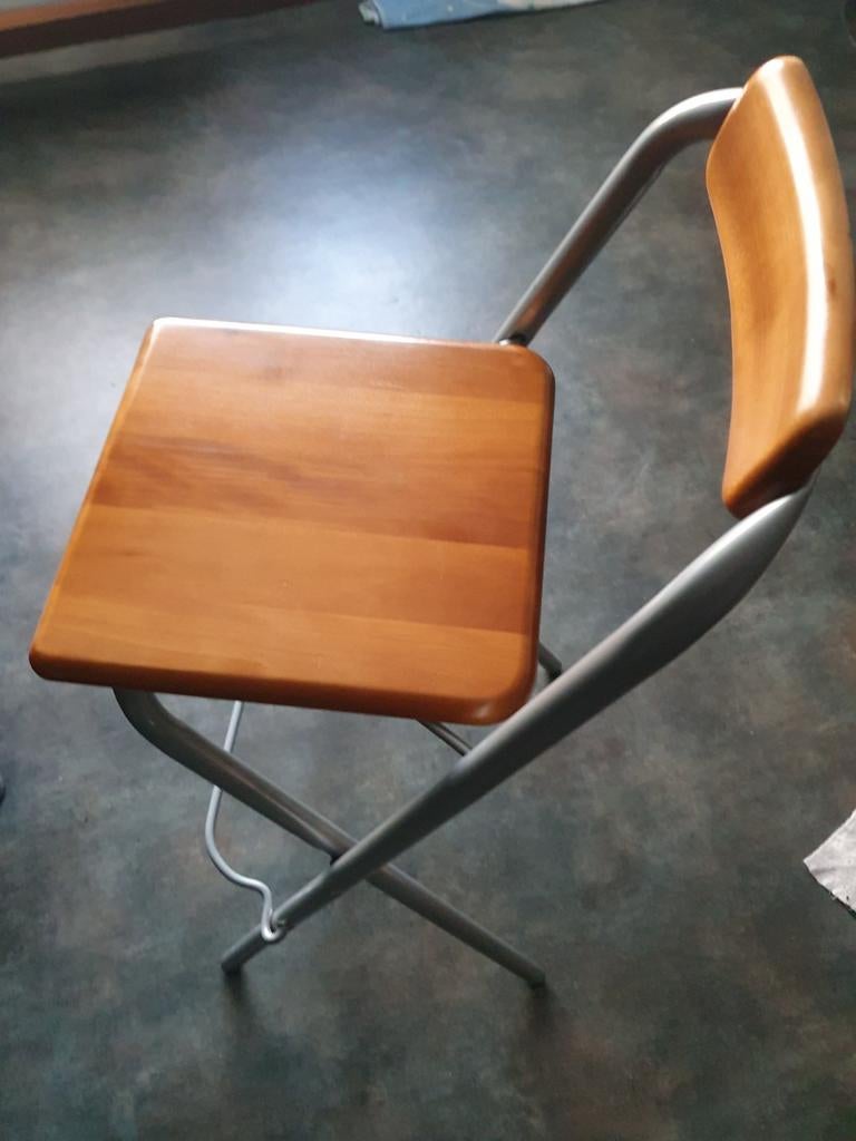Tabourets, Maison & Meubles, Enlèvement, Gris, Bois