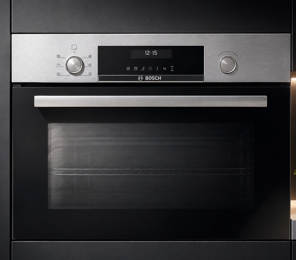 Bosch inbouw combi-oven + magnetron – RVS, Electroménager, Fours, Encastré, Enlèvement, Plaque tournante, Four combiné