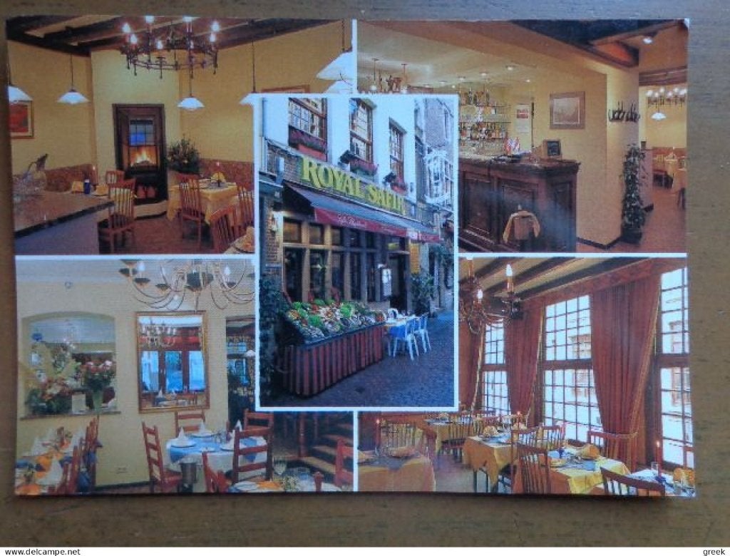Postkaart Bruxelles, Restaurant Royal Safir, Ophalen of Verzenden, Ongelopen, Brussel (Gewest)