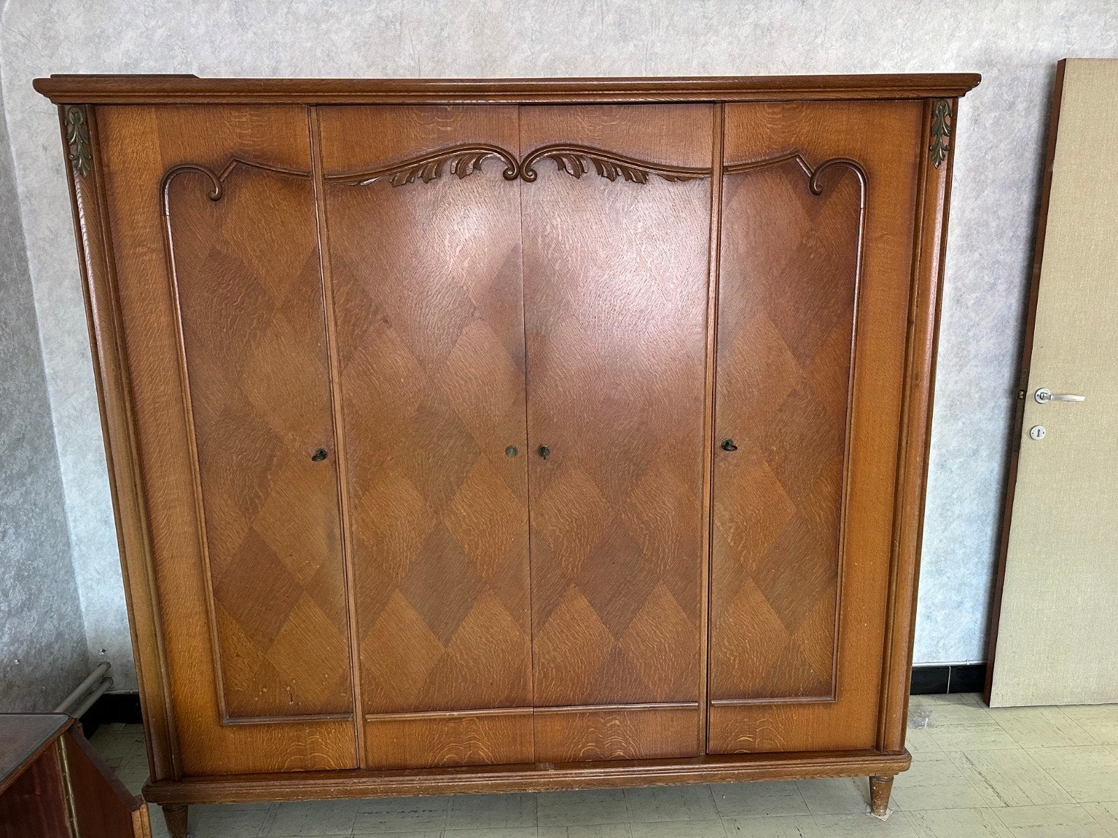 Houten kleerkast, Antiek en Kunst, Ophalen
