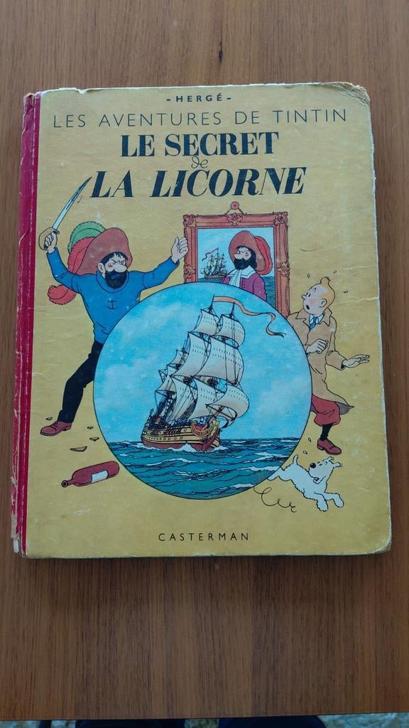 „HET GEHEIM VAN DE EENHOORN”, Kuifje, Herge, EO 1947, Ophalen of Verzenden