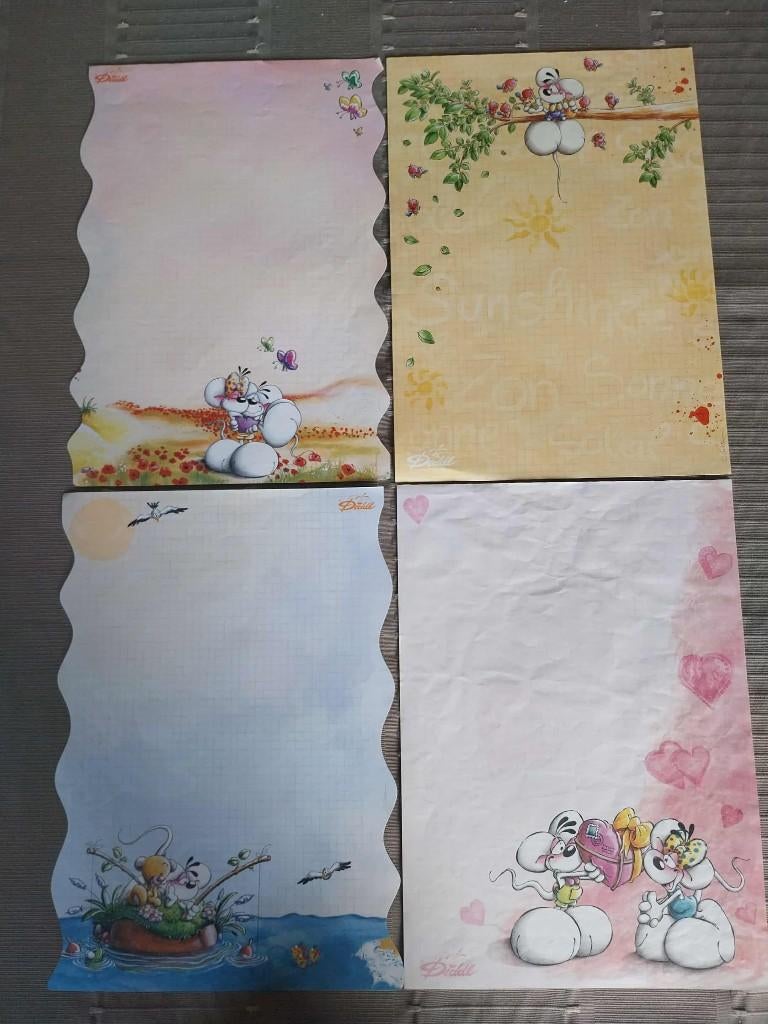 Diddl blaadjes A4, Collections, Diddl, Utilisé, Papier, Carte ou Papeterie, Diddl, Enlèvement ou Envoi