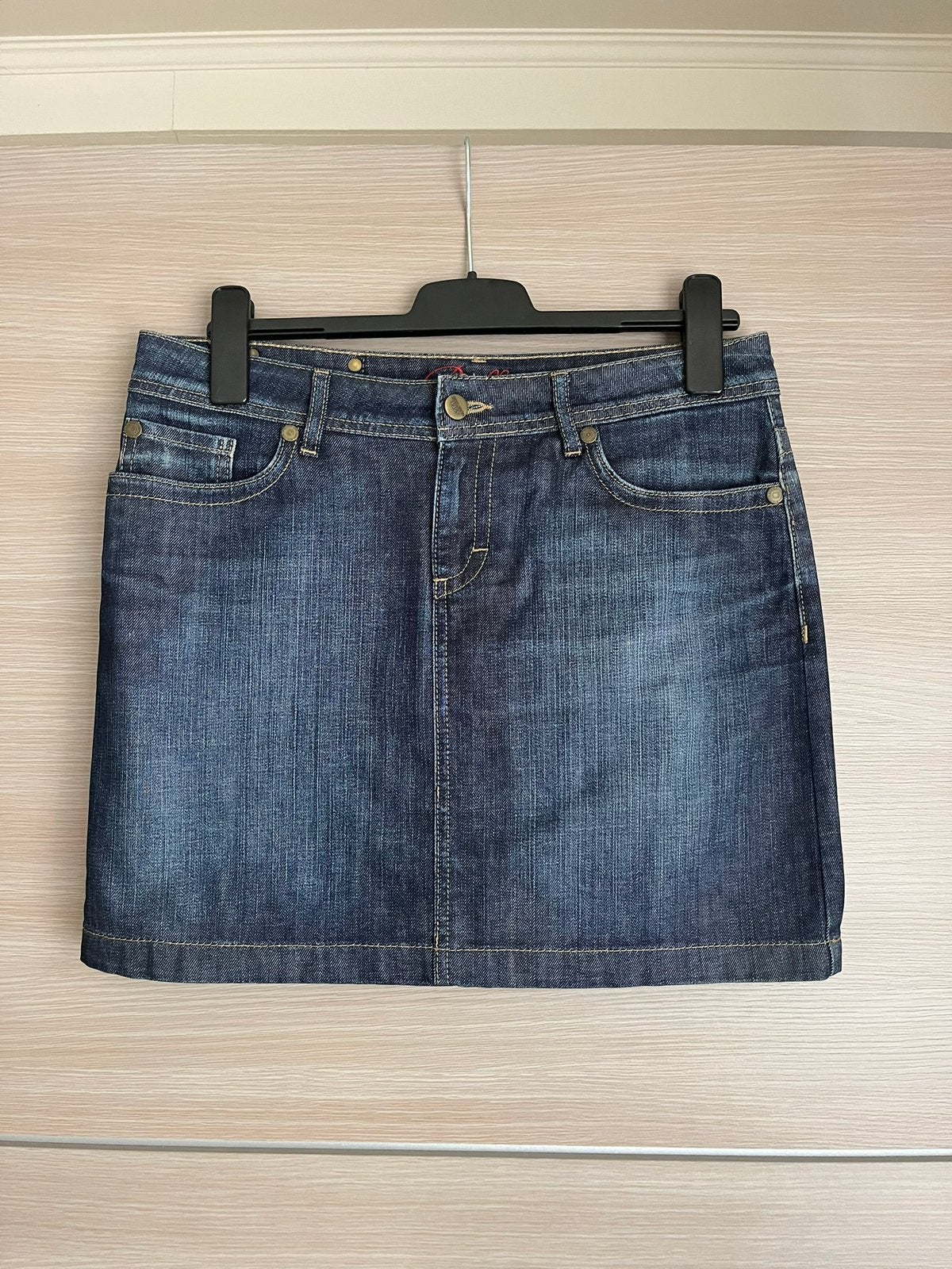 Donkere jeansrok Bien Bleu - maat 40, Ophalen of Verzenden, Zo goed als nieuw, Maat 38/40 (M), Blauw