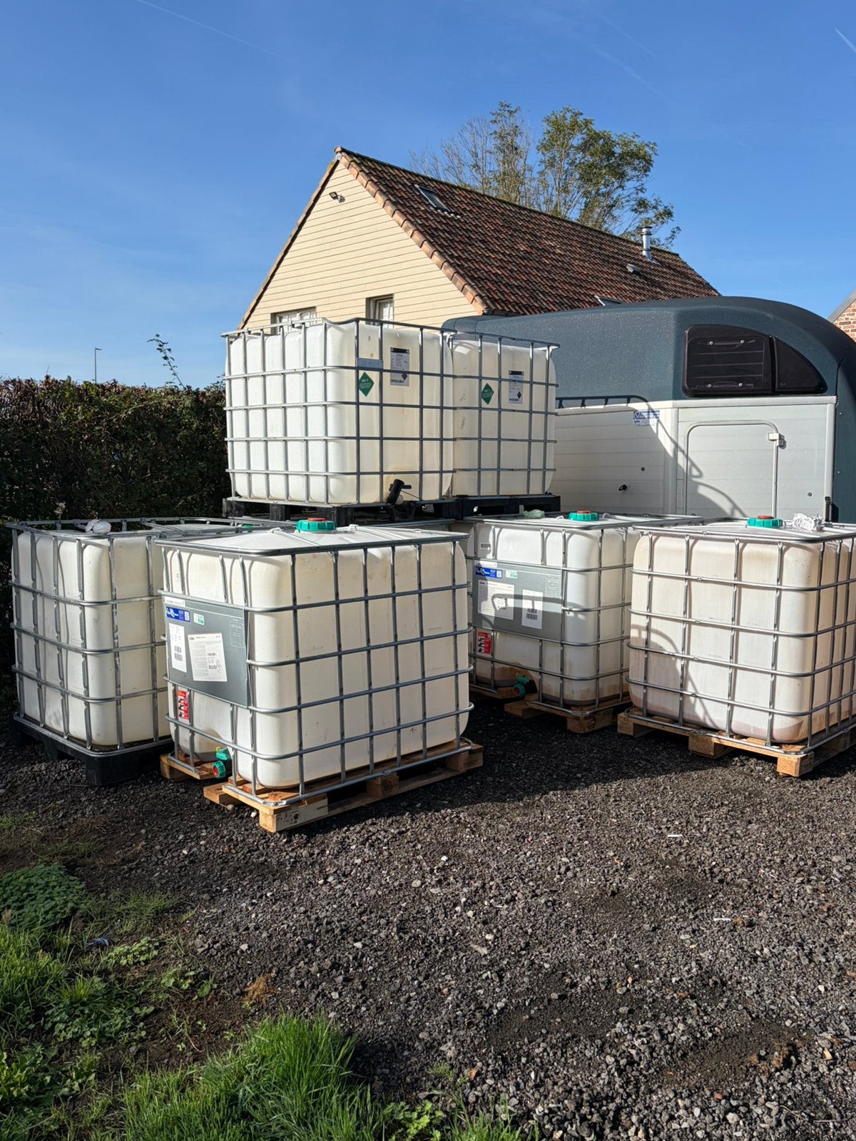 Ibc vaten 1000l, Tuin en Terras, 150 liter of meer, Ophalen, Gebruikt, Kunststof