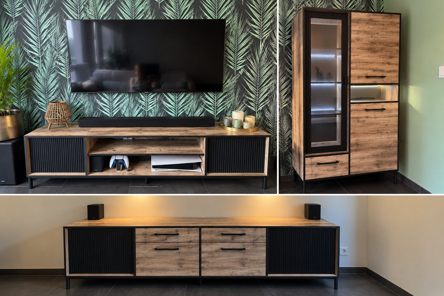 Perugia Meubelset met tv-kast, dressoir en barkast, Ophalen, Gebruikt