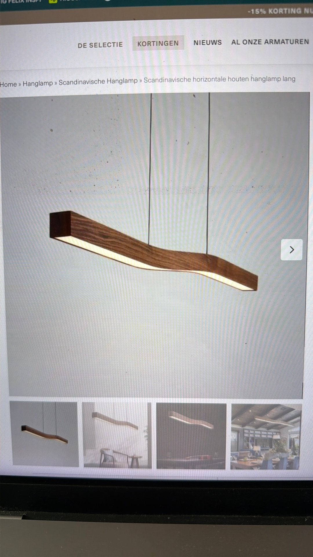 Hanglamp scandinavisch, Huis en Inrichting, Lampen | Hanglampen, Ophalen, Zo goed als nieuw