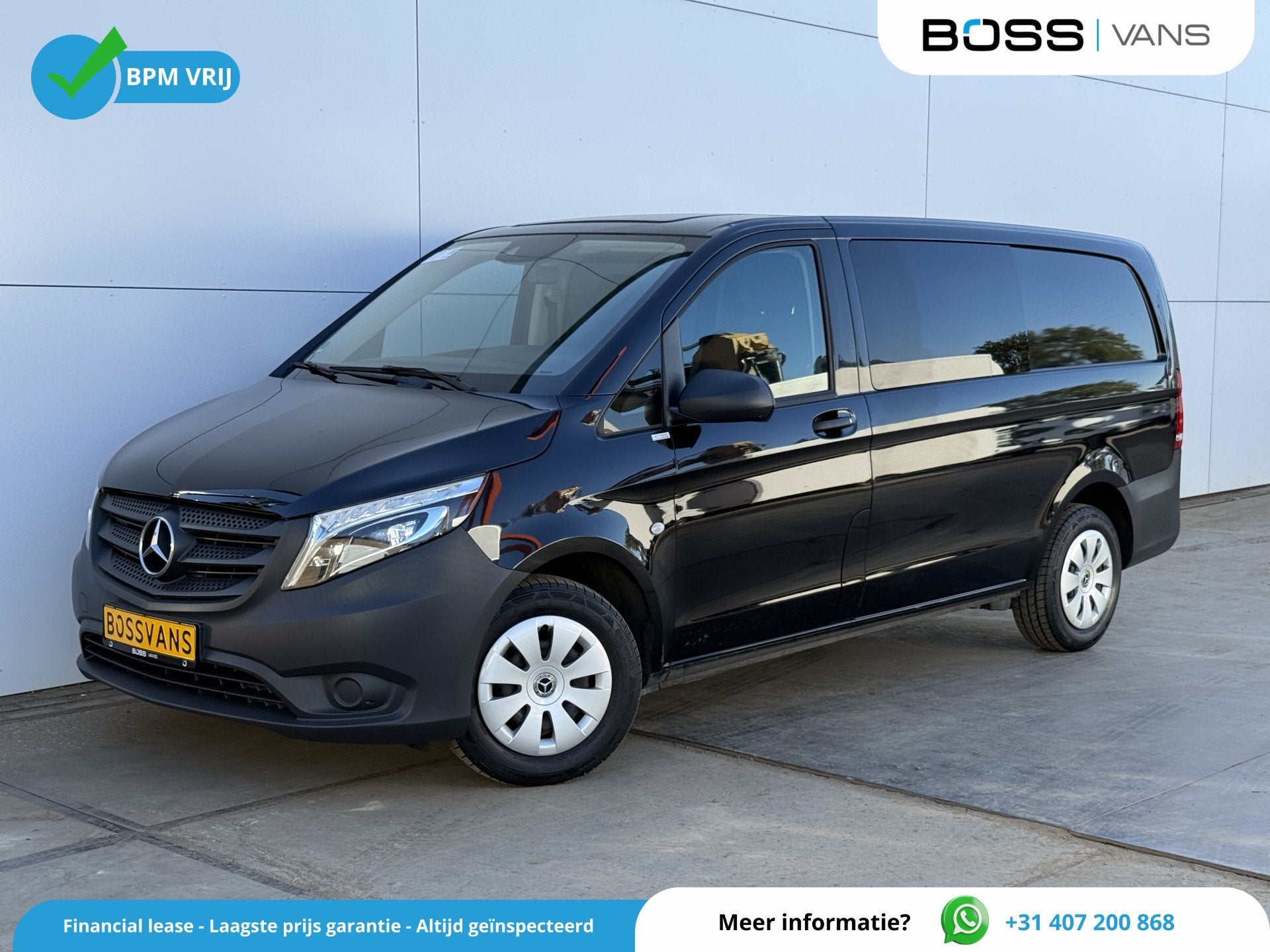 Mercedes-Benz Vito 116 1.9 CDI DC Dubbele Cabine Mixto Autom, Autos, Achat, 4 portes, 2500 kg, Noir